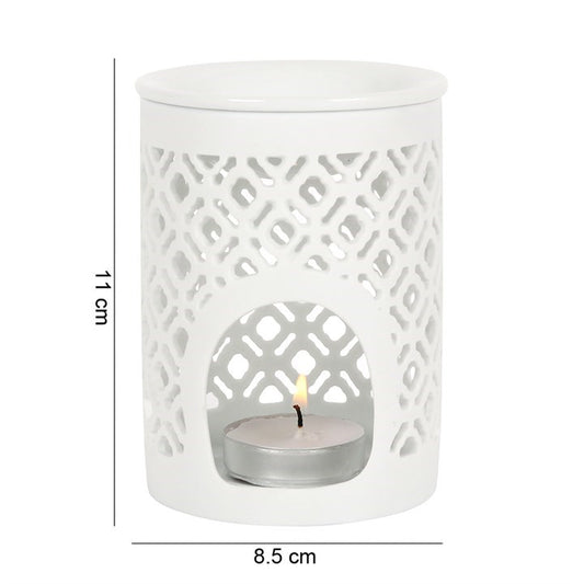 Elegant White Matte Wax Melt Burner
