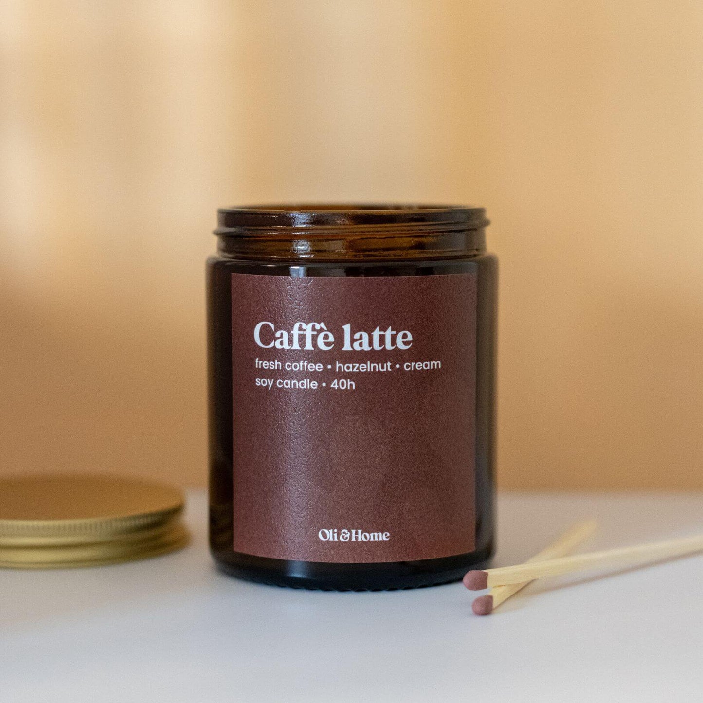 Caffè Latte Scented candle | Fresh Coffee, Hazelnut & Cream
