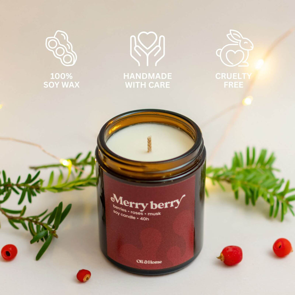Merry Berry Scented candle | Berries, Roses and Musk
