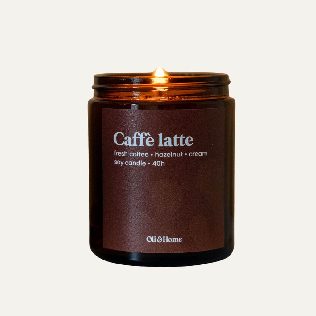 Caffè Latte Scented candle | Fresh Coffee, Hazelnut & Cream