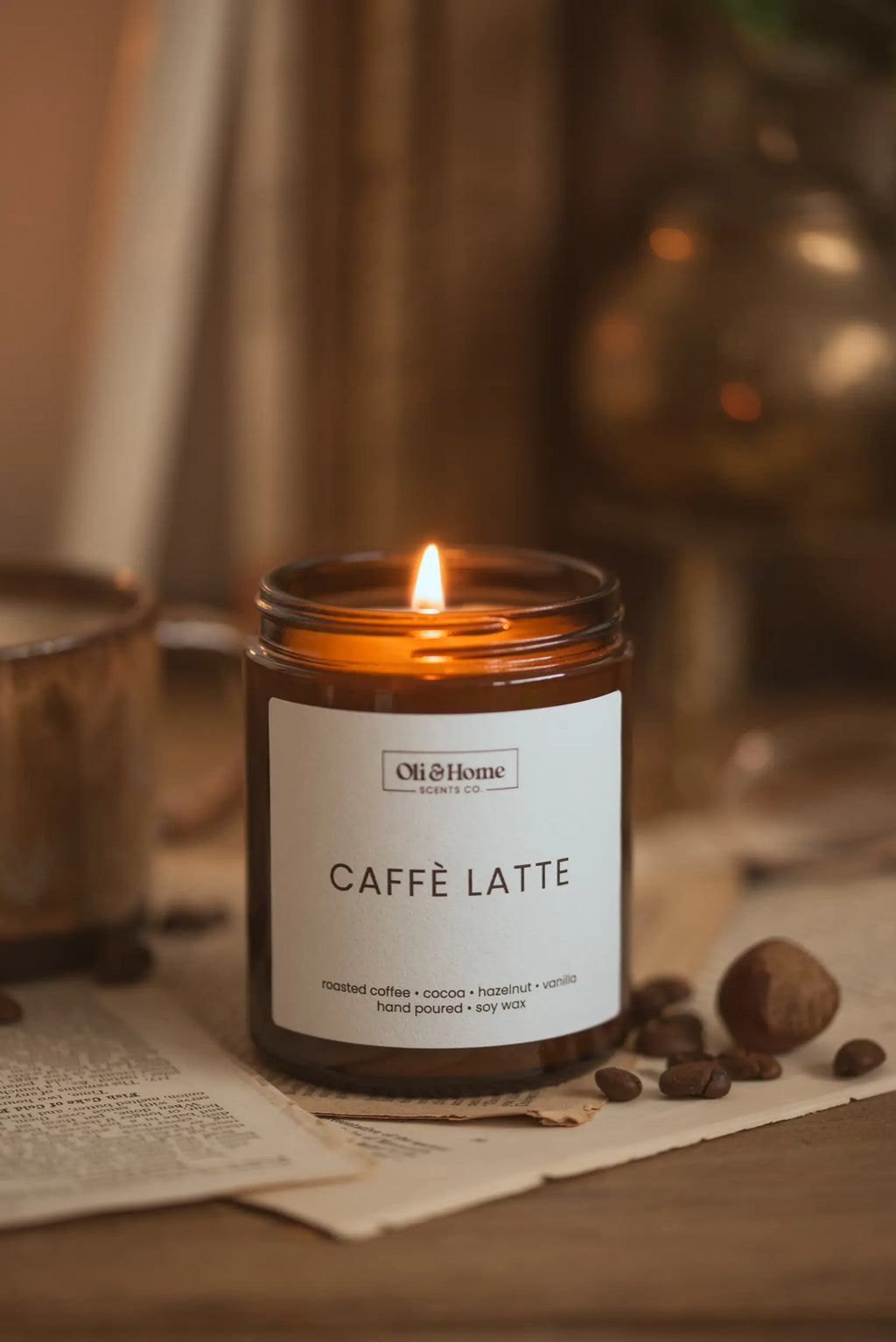 Caffè Latte | Fresh Coffee + Vanilla Scented Candle