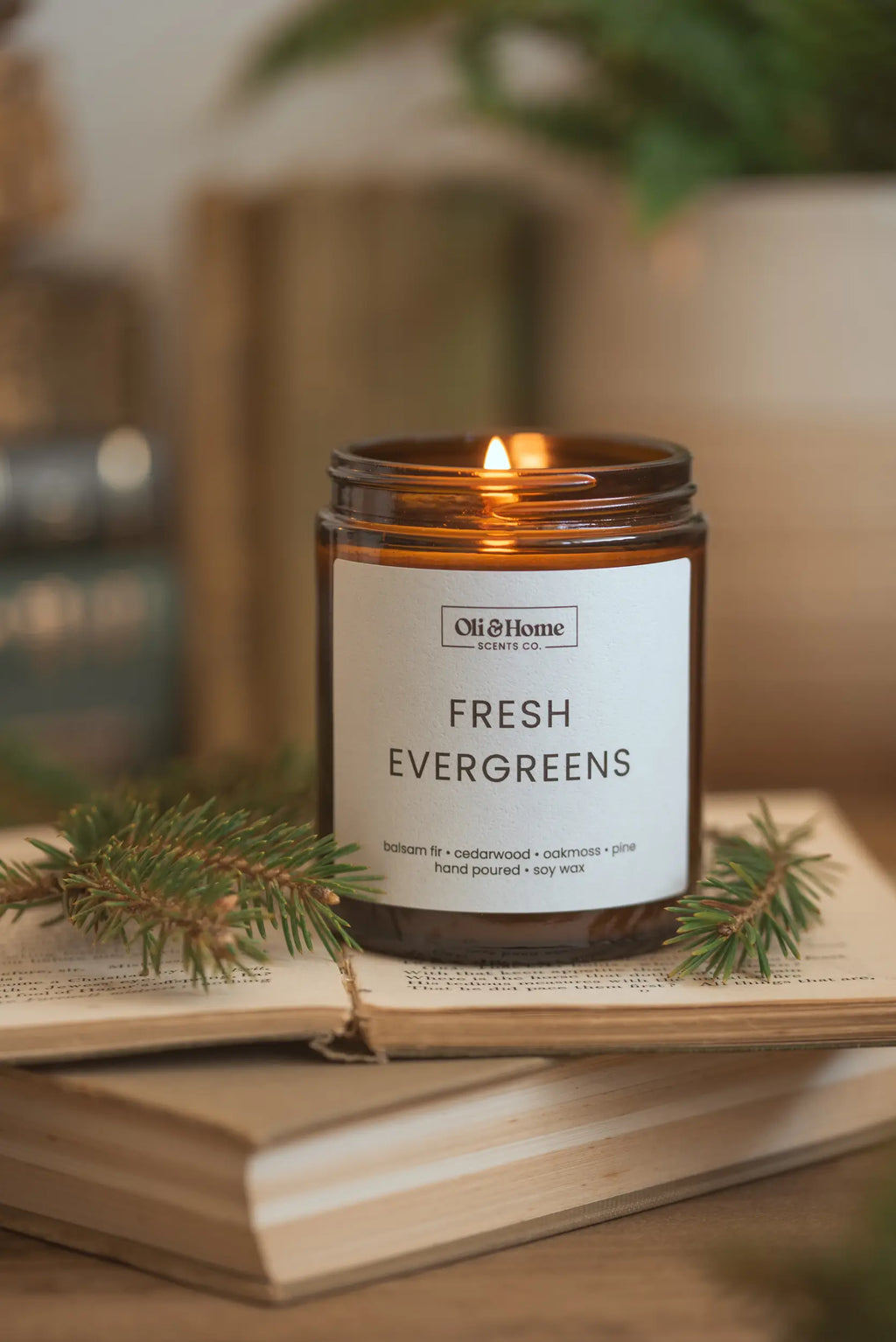 Fresh Evergreens | Pine + Cedarwood Scented Candle