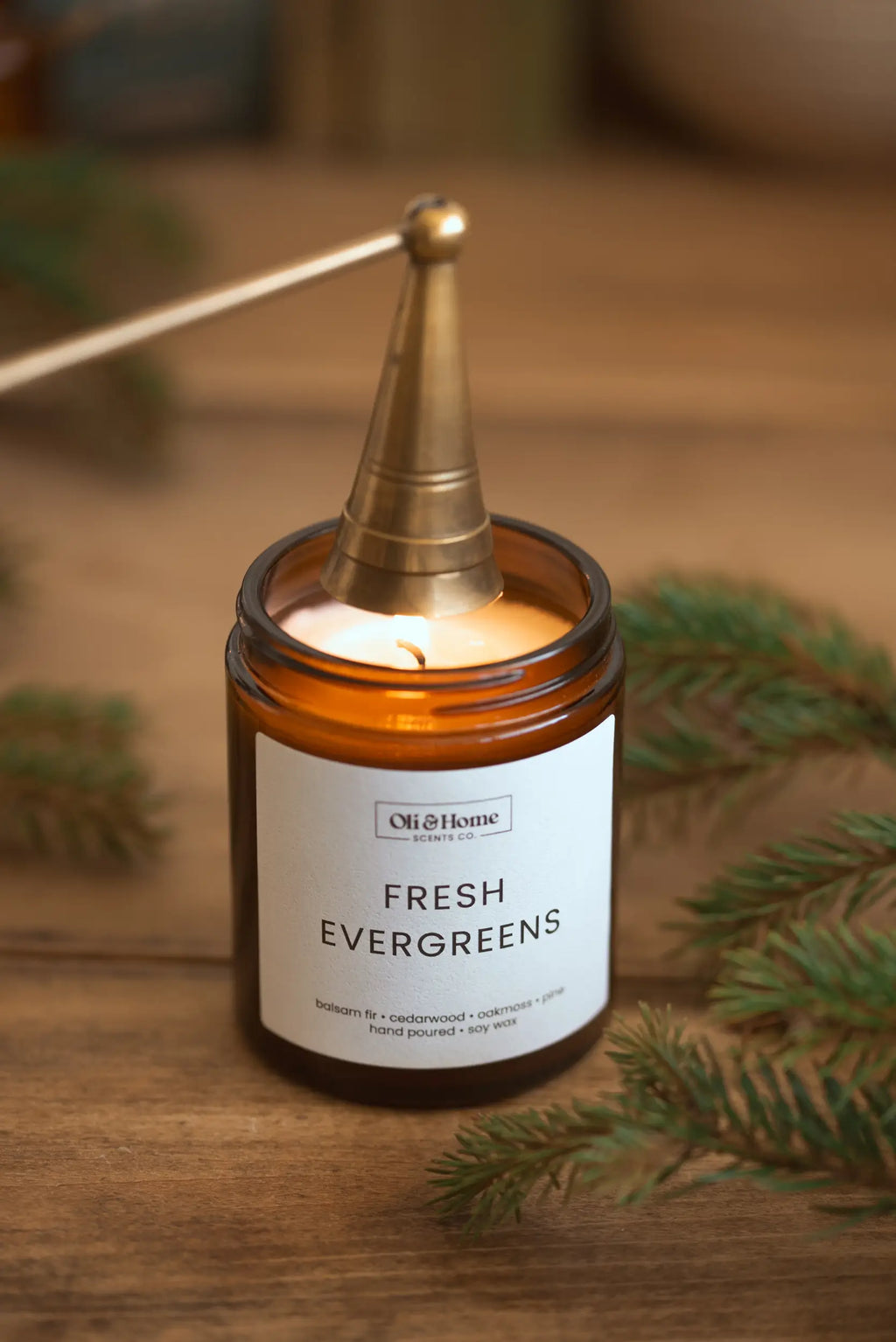 Fresh Evergreens | Pine + Cedarwood Scented Candle