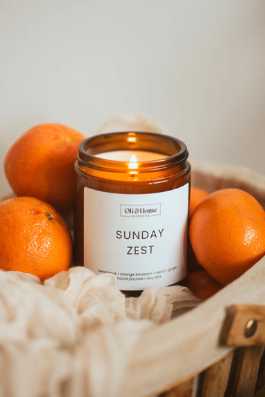 Sunday Zest | Bergamot + Ginger Scented Candle