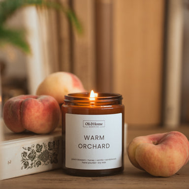 Warm Orchard | Peach + Honey Scented Candle