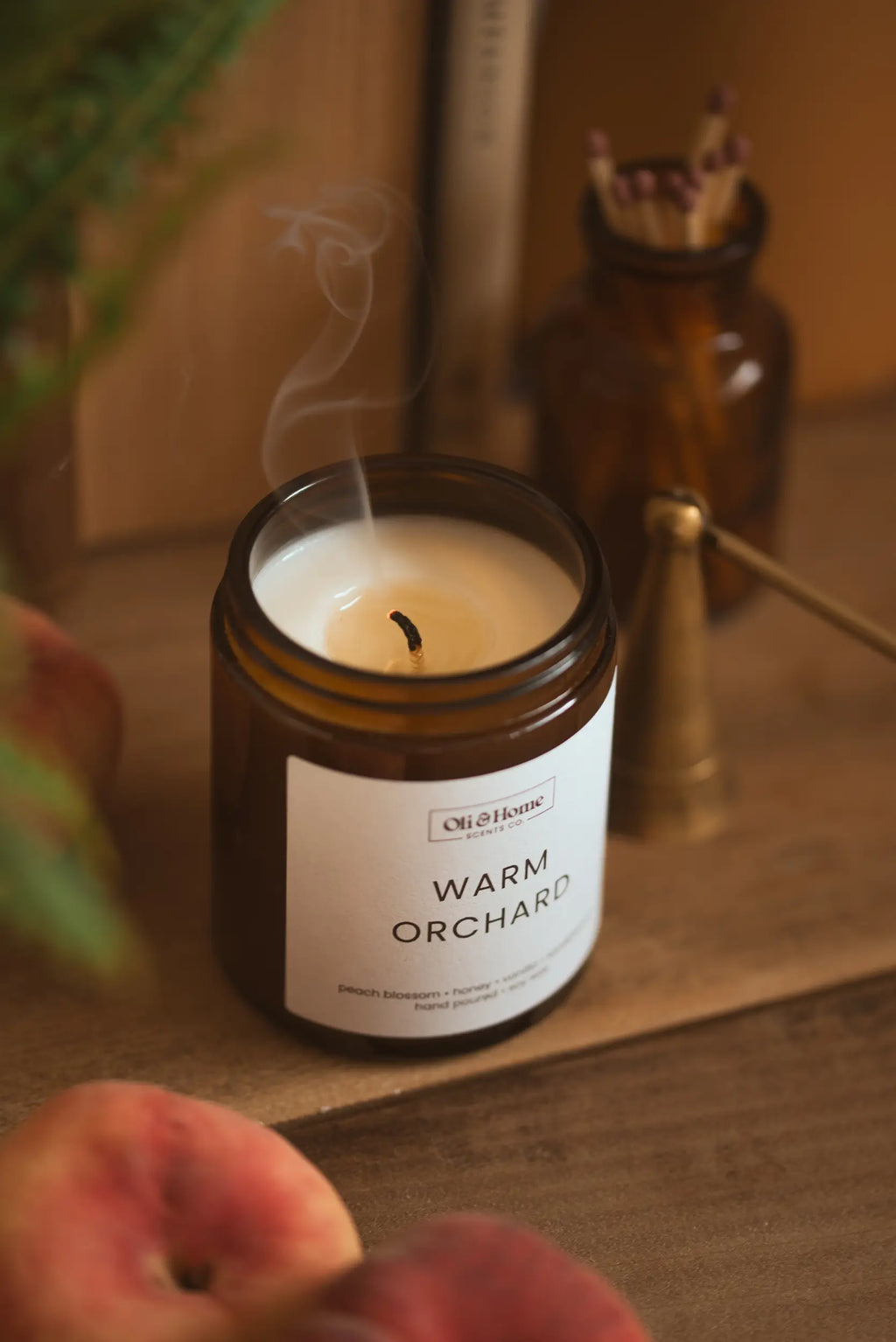 Warm Orchard | Peach + Honey Scented Candle