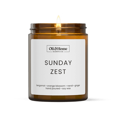 Sunday Zest | Bergamot + Ginger Scented Candle
