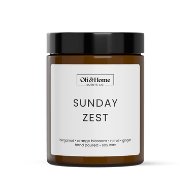 Sunday Zest | Bergamot + Ginger Scented Candle