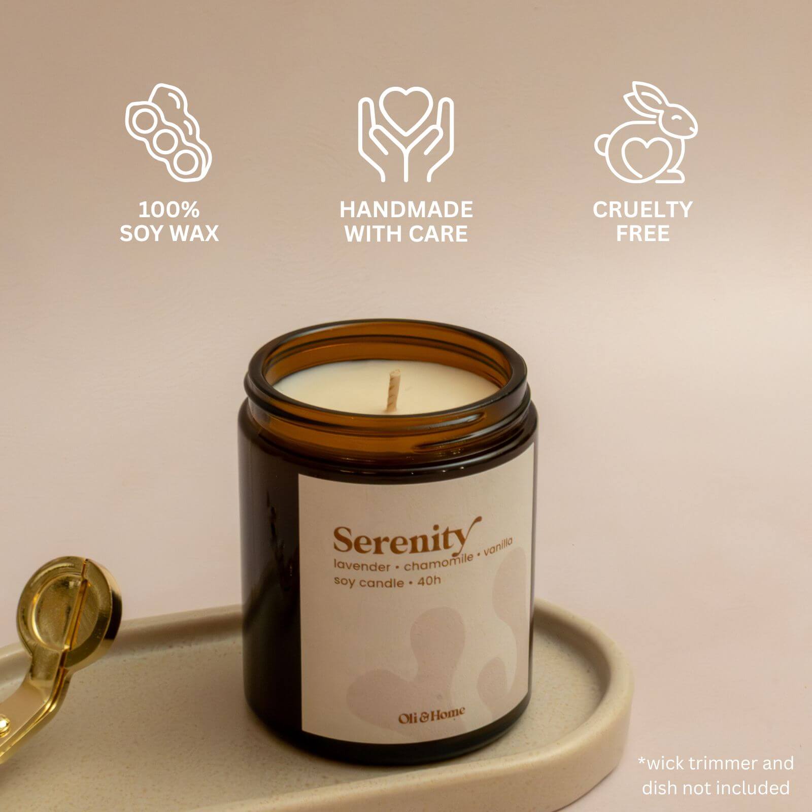 Serenity Scented candle | Lavender, Chamomile & Vanilla