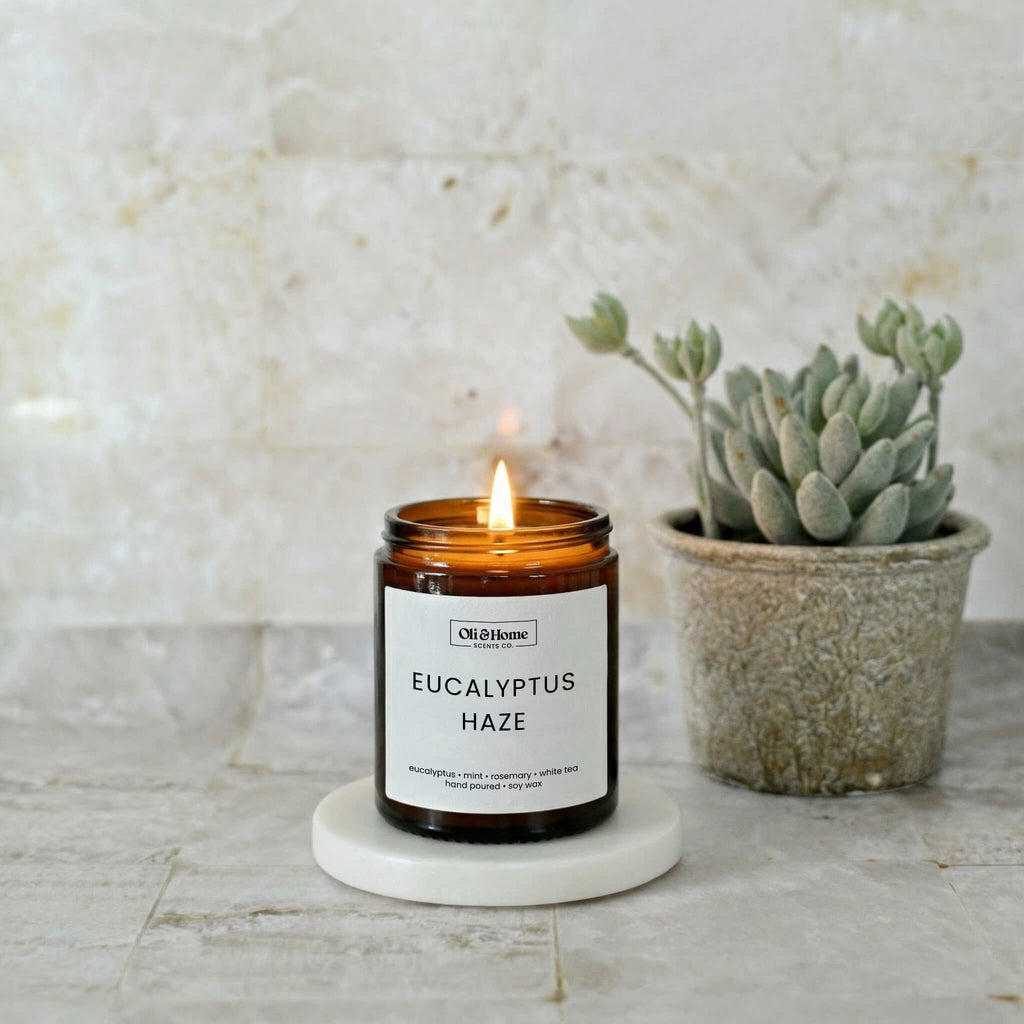 Eucalyptus Haze | Eucalyptus + Mint Scented candle