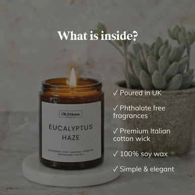 Eucalyptus Haze | Eucalyptus + Mint Scented Candle