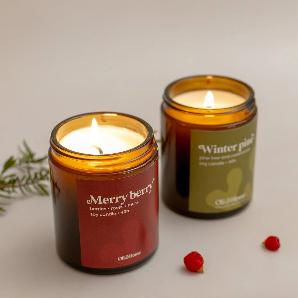 Festive Scented Candles Bundle | Merry Berry + Winter Pine