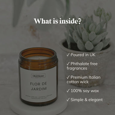 Flor de Jardim | Jasmine + Wild Rose Scented Candle