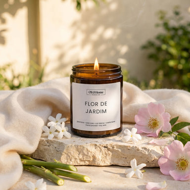 Flor de Jardim | Jasmine + Wild Rose Scented Candle