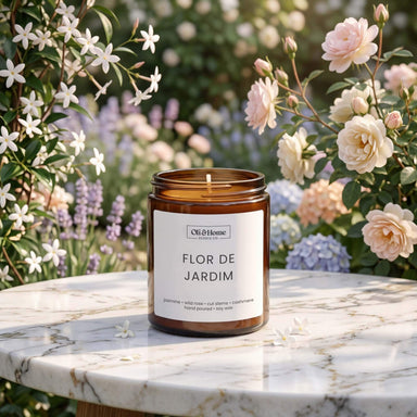 Flor de Jardim | Jasmine + Wild Rose Scented Candle