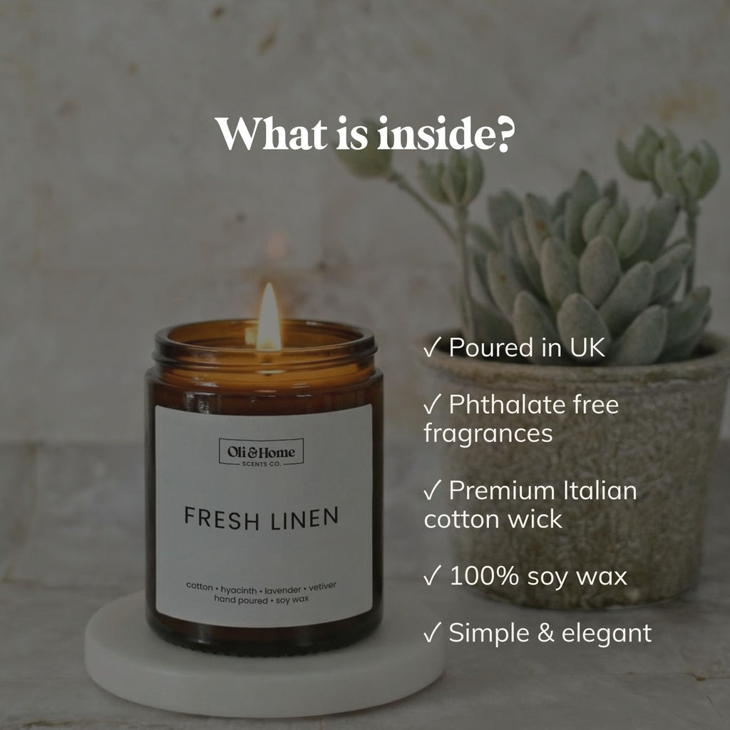 Fresh Linen Scented Candle