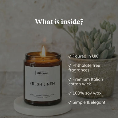 Fresh Linen Scented Candle