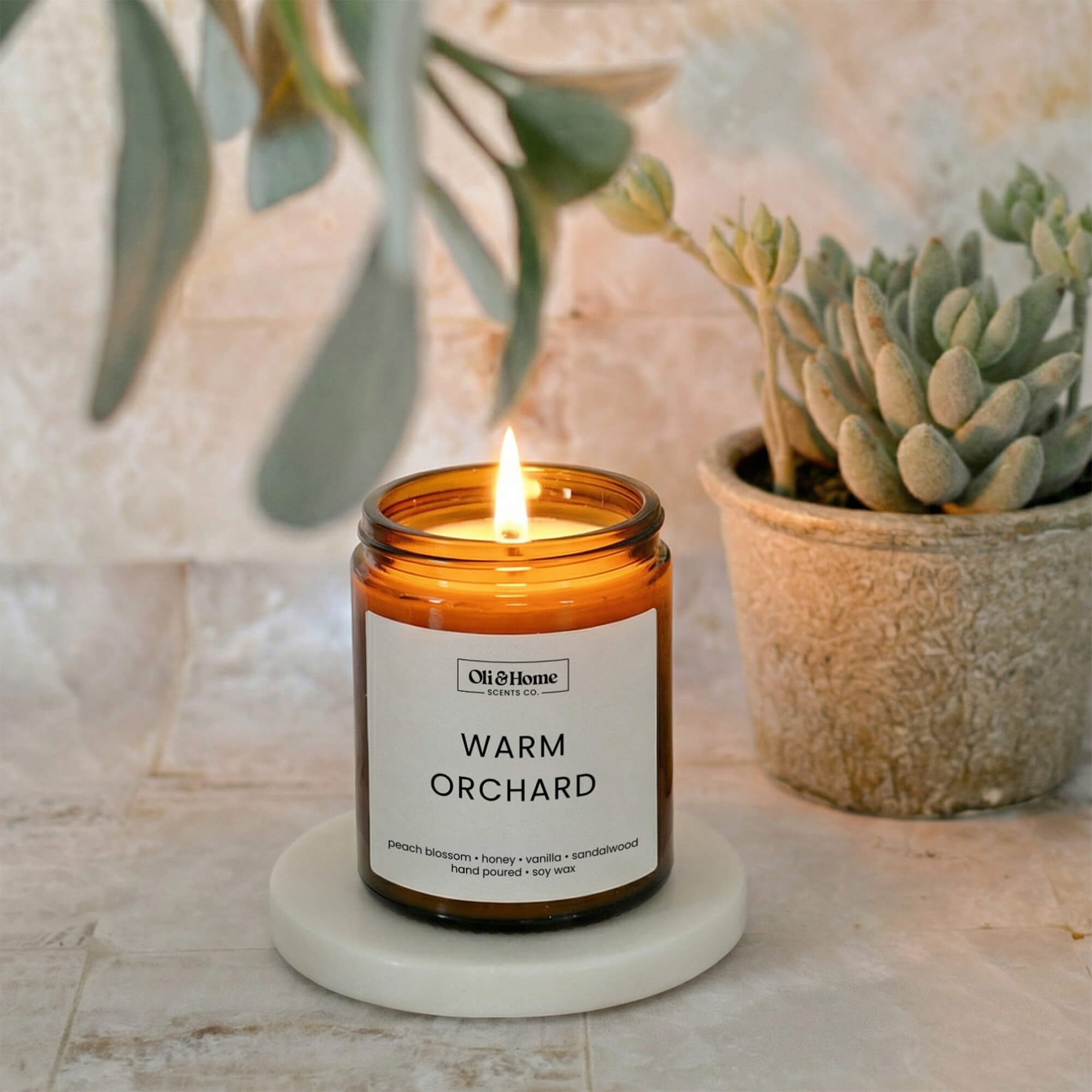Warm Orchard Scented Candle