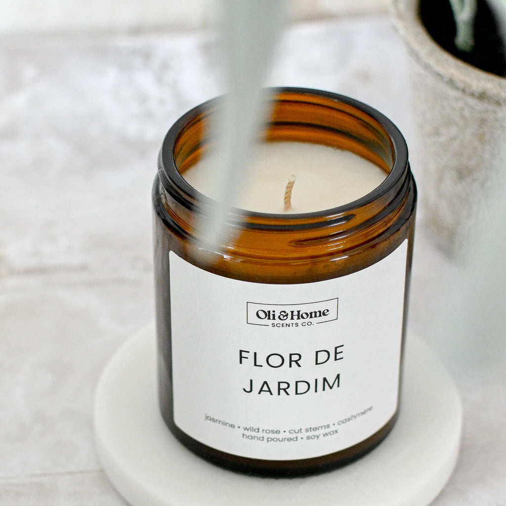 Flor de Jardim | Jasmine + Wild Rose Scented candle