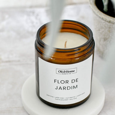 Flor de Jardim | Jasmine + Wild Rose Scented Candle
