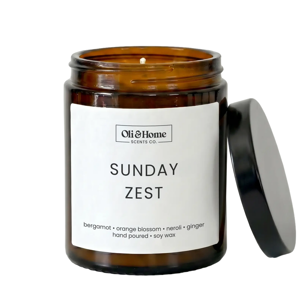 Sunday Zest | Bergamot + Ginger Scented candle