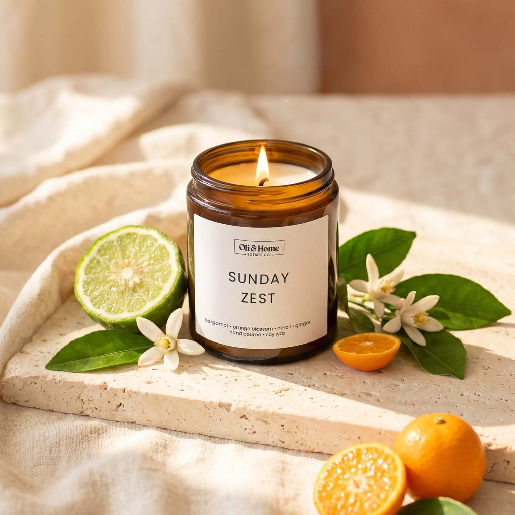 Sunday Zest | Bergamot + Ginger Scented candle