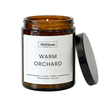 Warm Orchard | Peach + Honey Scented Candle