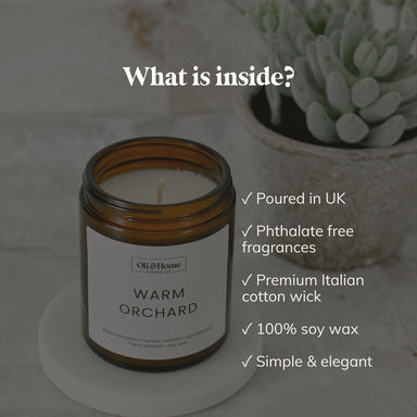 Warm Orchard | Peach + Honey Scented Candle