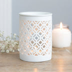 Elegant White Matte Wax Melt Burner