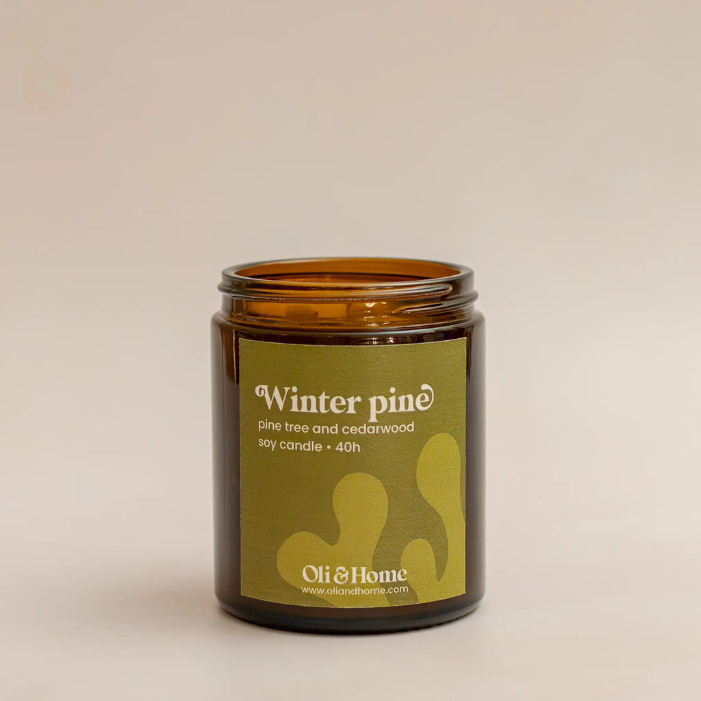 Winter Pine Scented Candle | Pine tree + Cedarwood