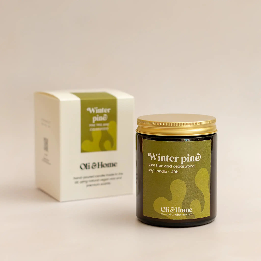 Winter Pine Scented Candle | Pine tree + Cedarwood